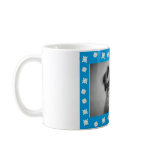 Blue Christmas Snow Photo Frame Coffee Mug