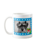 Blue Christmas Snow Photo Frame Coffee Mug