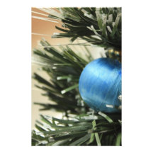 Blue Christmas Stationery Design
