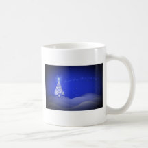 Blue Christmas Tree Coffee Mugs