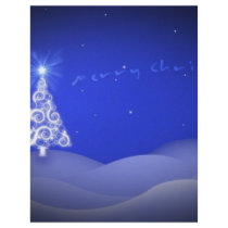 Blue Christmas Tree Flyers