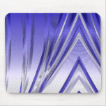Blue Chrome Fractal Mouse Pad