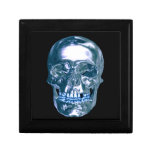 Blue Chrome Skull Gift Box
