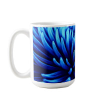 Blue Chrysanthemum flower mug mugs