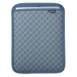 blue ciel plaid stripe pattern sleeves for iPads