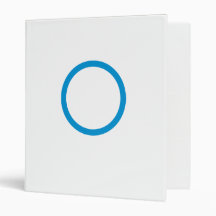 Blue circle 3 ring binders