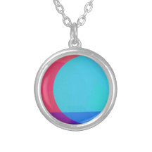 Blue Circle Custom Necklace