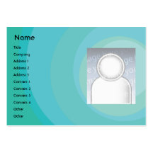 Blue Circle Shades - Chubby Business Card