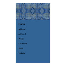 blue circles business card template