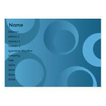 Blue Circles - Chubby Business Cards