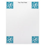 Blue Circles Design Custom Letterhead