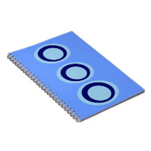 Blue Circles Note Book Journal