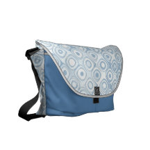 Blue CirclesRickshaw Messenger Bag