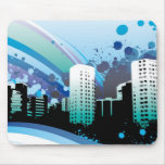 Blue City vectorized mousepads