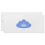Blue Cloud on White Background. Rack Cards