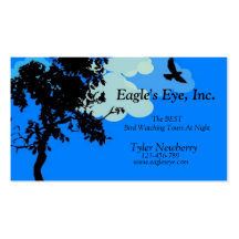 Blue Clouds At Night Business Cards