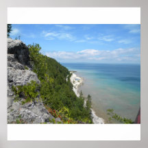 Blue Coastline Poster
