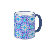 Blue Coffee Mug Kaleidoscope mugs