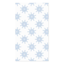 Blue Cog Wheels. Fractal Circles Pattern. Business Card Templates