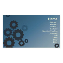 Blue Cogs - Business Business Card Templates
