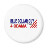 Blue Collar Guy 4 Obama Fridge Magnets