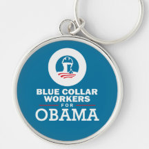 Blue Collar Workers for Obama Key Chains
