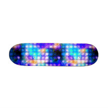 Blue Colorful Whimsical Abstract Custom Skate Board