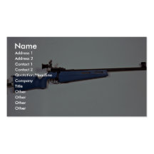Blue colour Target rifle Business Card