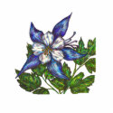 blue columbine photo sculptures