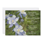 Blue Columbine Wedding Rehearsal Dinner Invitation