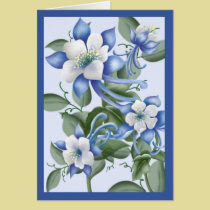 Blue Columbines cards