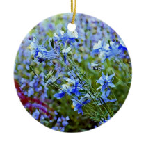 Blue Columbines - Flowers Ornament