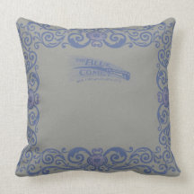 Blue Comet Pillow- Tablecloth Pattern