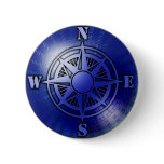 Blue compass rose buttons