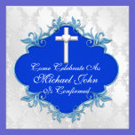 BLUE CONFIRMATION Invitations Elegant Design invitations