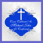 BLUE CONFIRMATION Invitations Elegant Design invitations