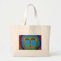 Blue Conga Drums Tie Dye Tote Bag