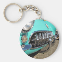 Blue Corvette ~ keychain