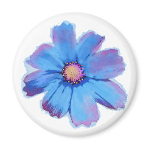 Blue Cosmo Refrigerator Magnet