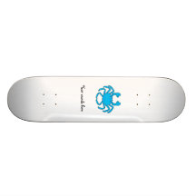 Blue crab custom skate board
