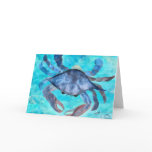 Blue Crab Ggreeting Card