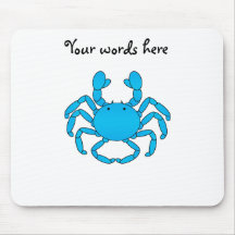 Blue crab mouse pad