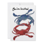 Blue Crab Red Crab Crab You're Invited
