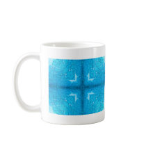 Blue Crackle Pot Kaleidoscope Coffee Mug