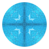 Blue Crackle Pot Kaleidoscope Sticker