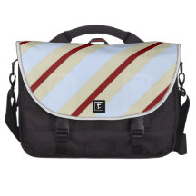 Blue Creme Maroon Stripes Laptop Bag