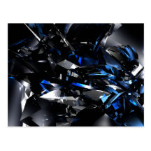 Blue Crystal Postcard