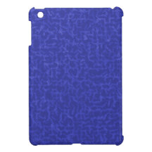 blue cubed iPad mini cover