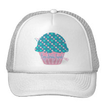 Blue Cupcake Happy Birthday Mesh Hat