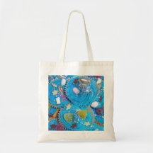Blue Cupcakes tote bag